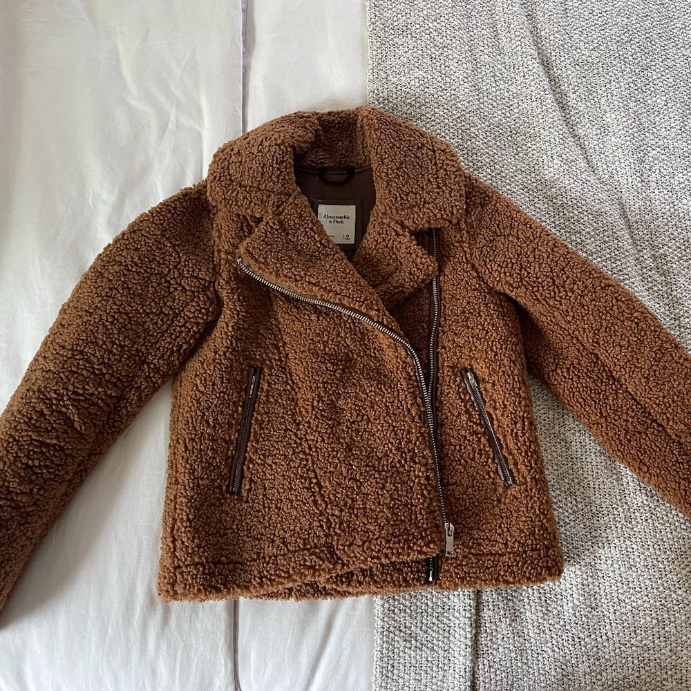 Abercrombie Teddy Moto Jacket, XS